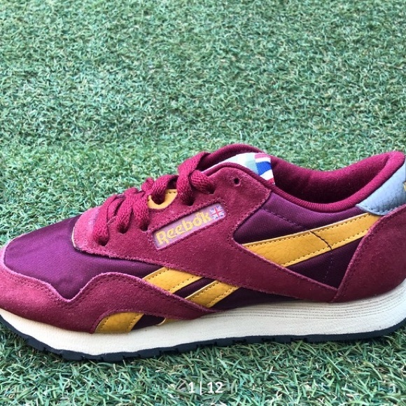 Reebok Other - REEBOK Kids Unisex Burgundy Suede Fabric Mix Sneakers | 5